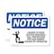 Signmission Ladder To Roof Access Requires OSHA Notice Sign, Plastic, 10in W x 7in L, 2PK OS-2PACK-NS-P-710-L-13950 - alternate 1
